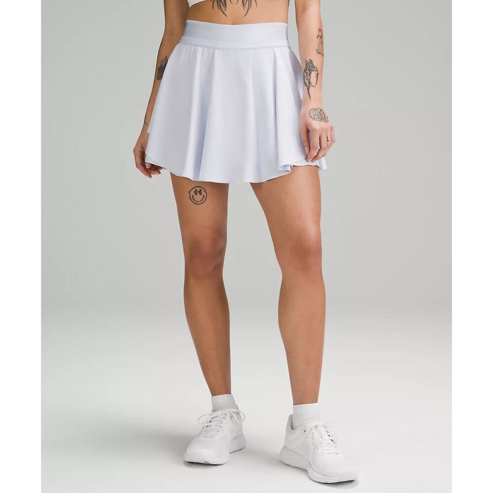 Lululemon Athletica Rival Skort Skirt Tennis Gym Mini Pastel Purple High Rise 8